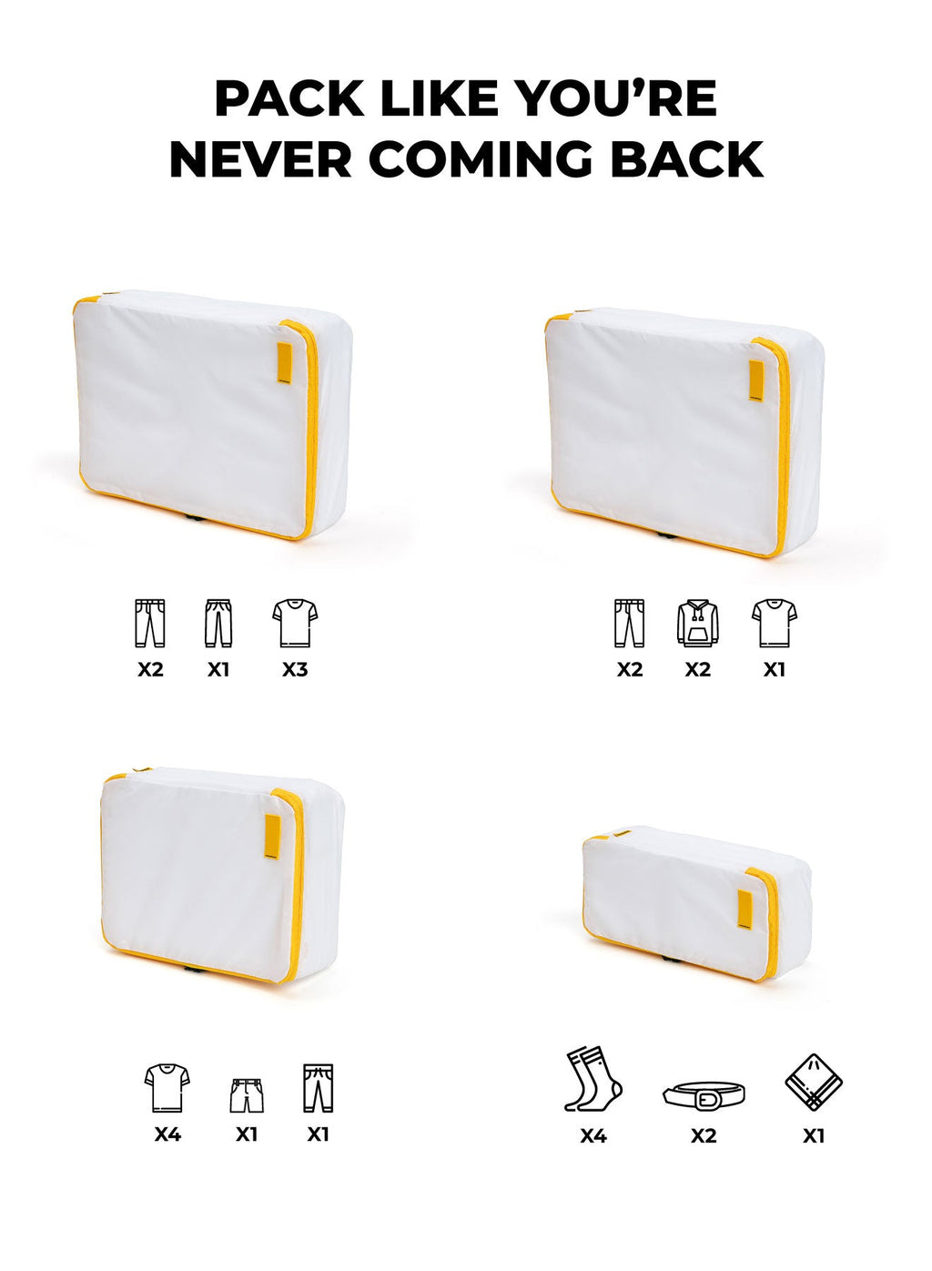 Packing Cubes (Set of 4)