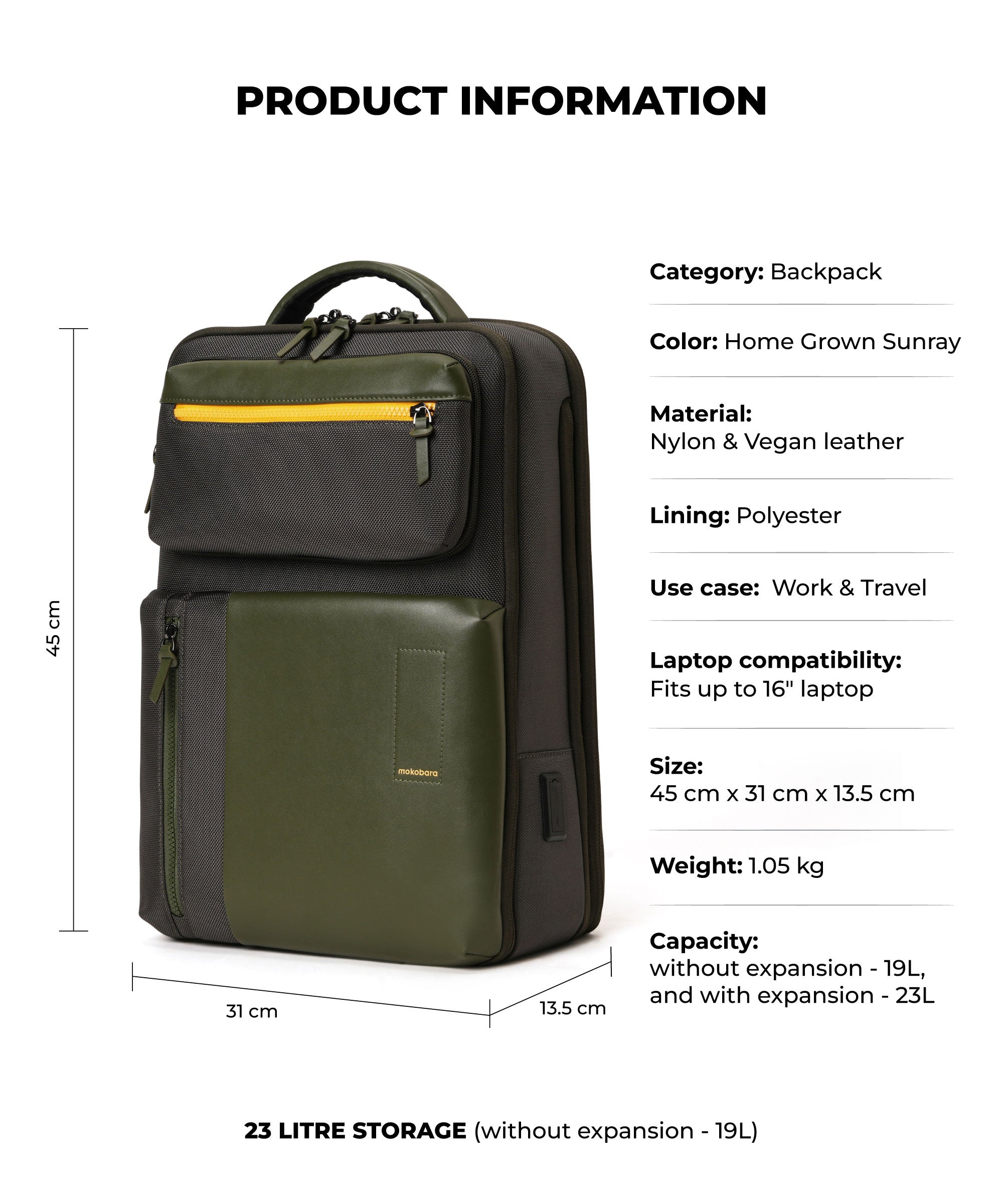 Overnighter Backpack - 23L
