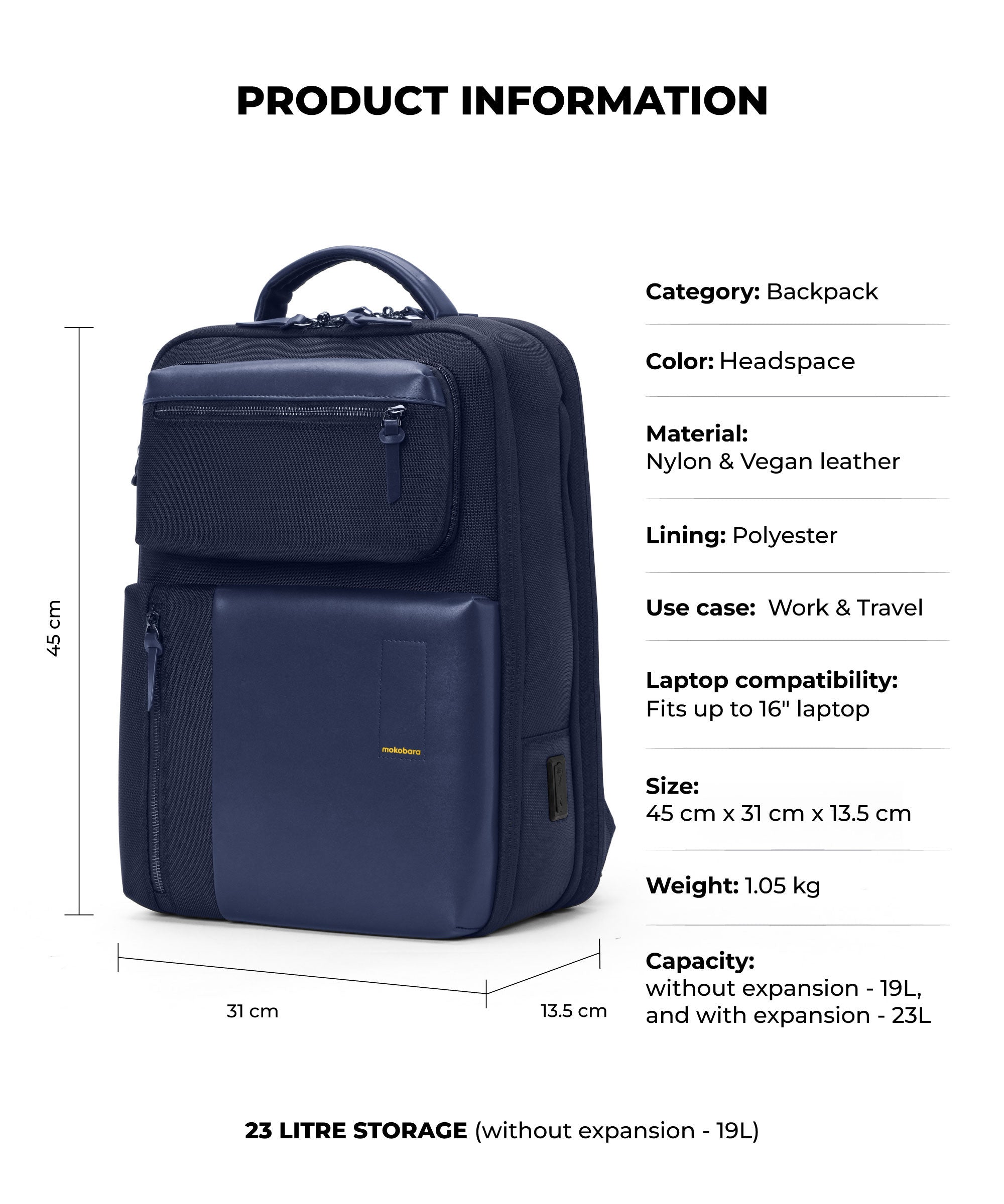 Overnighter Backpack - 23L