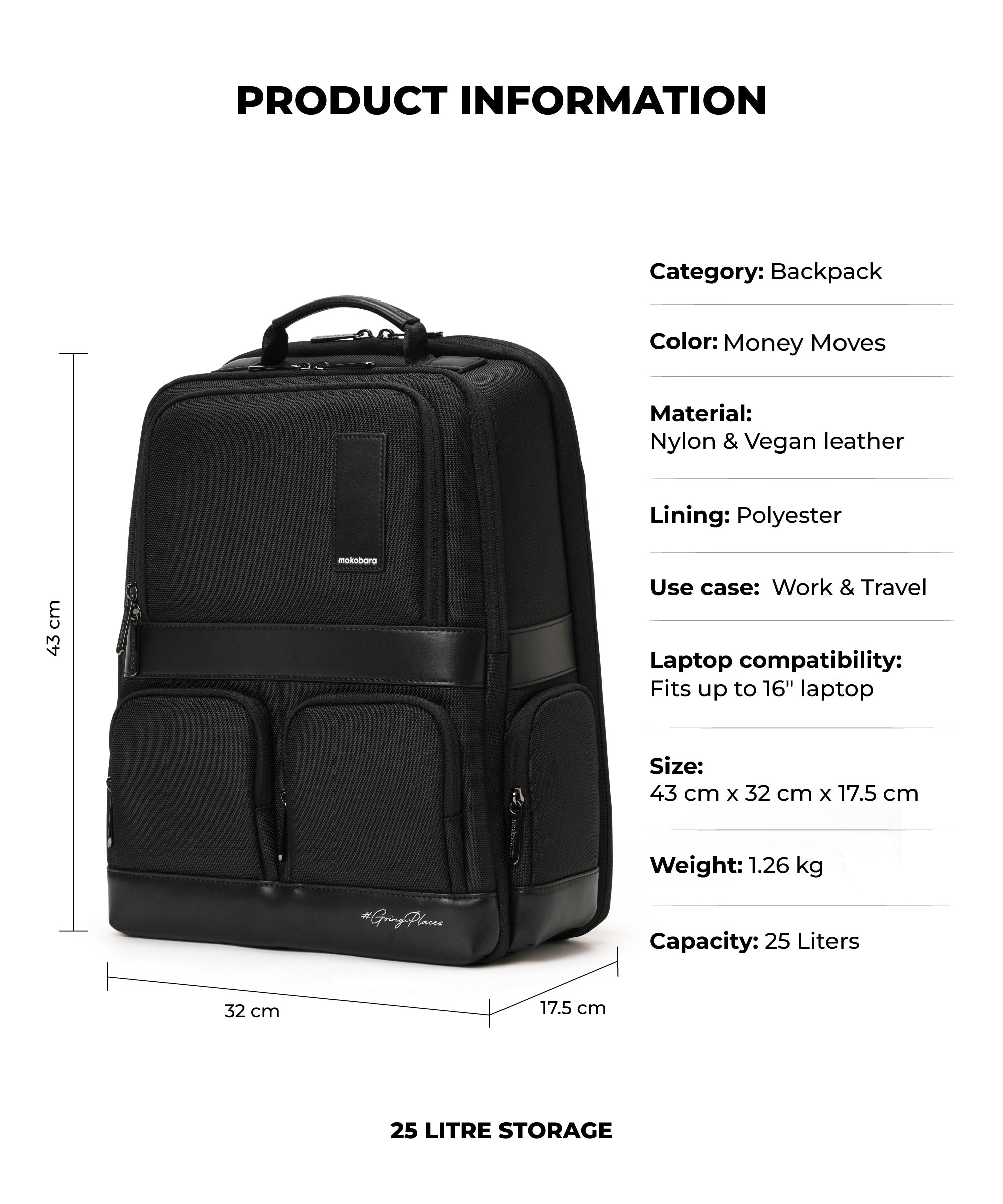 Terra Work Backpack - 25L
