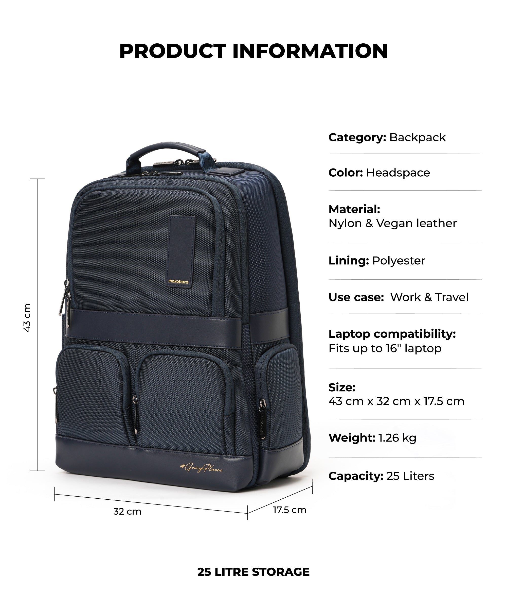 Terra Work Backpack - 25L
