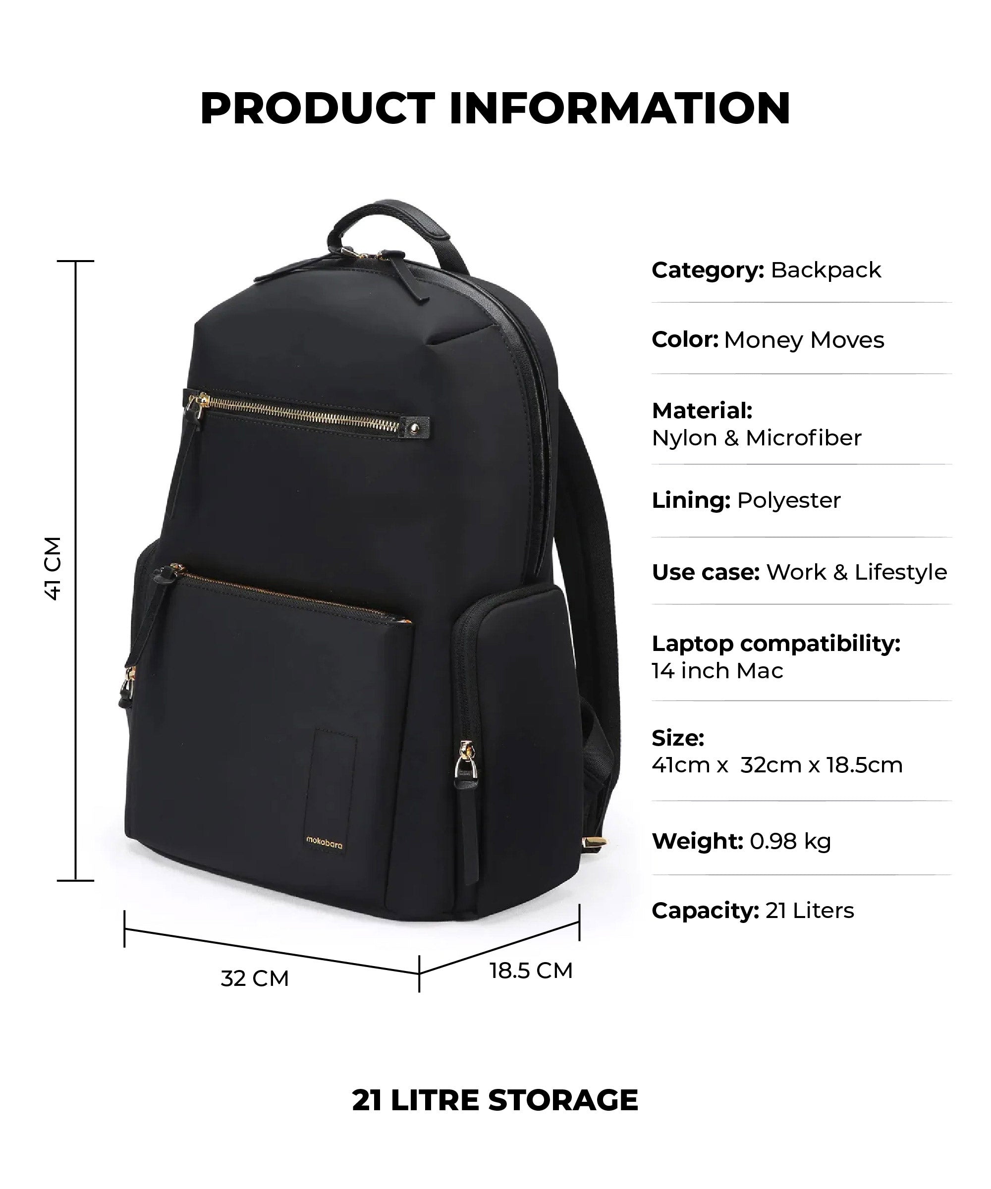 Bliss Backpack - 21L
