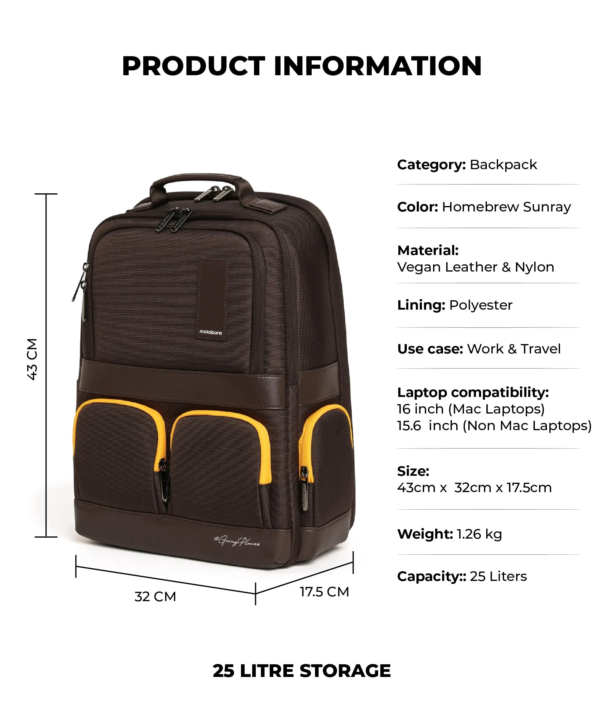 Terra Work Backpack - 25L