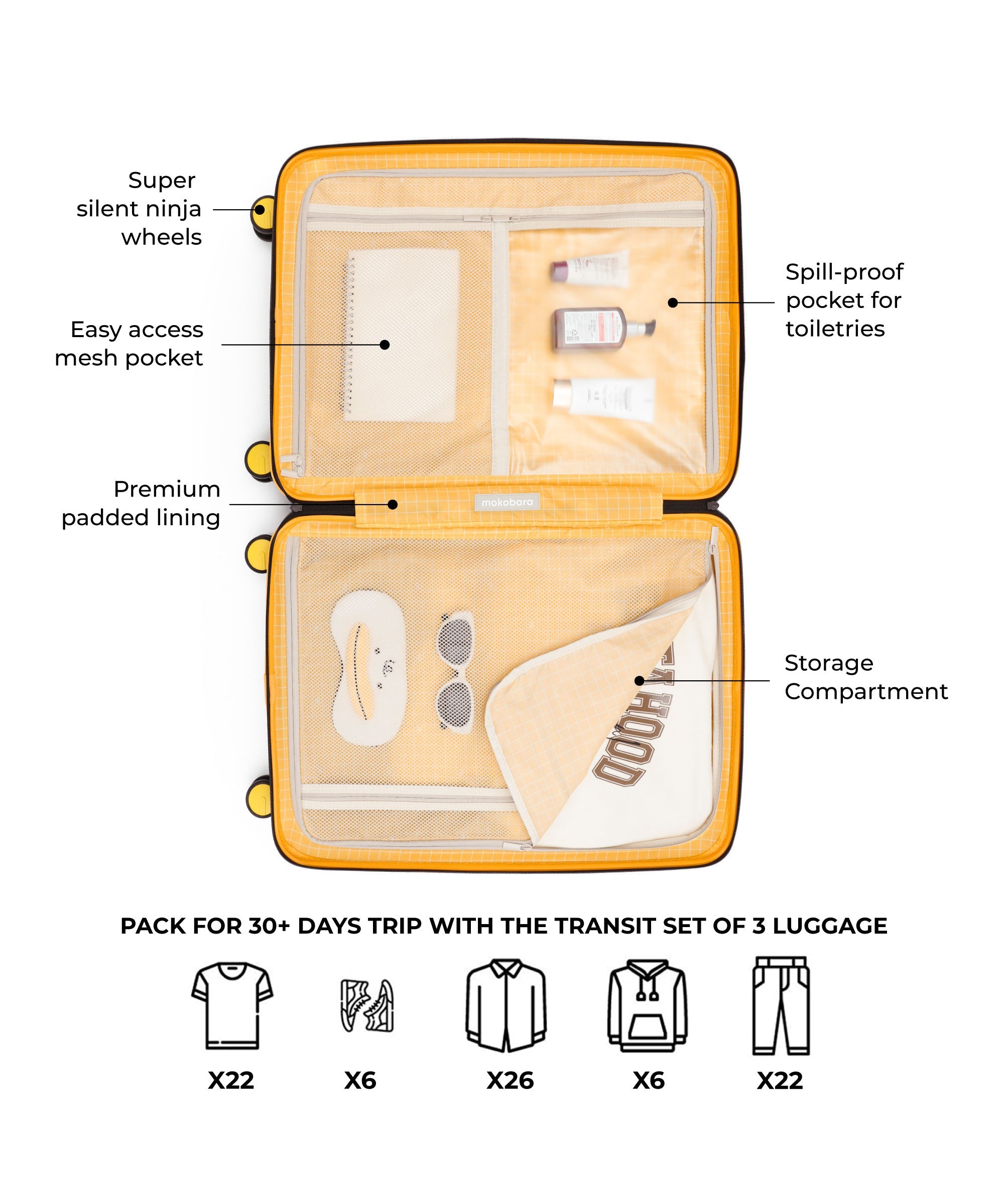 Transit Luggage - Set of 3